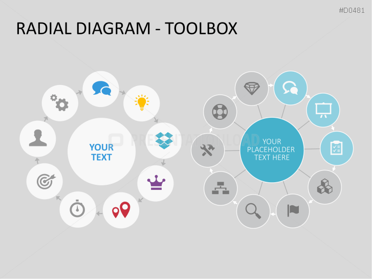 Radial Diagram Powerpoint Template