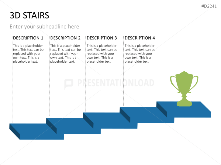 D Stairs Powerpoint Templates Presentationload