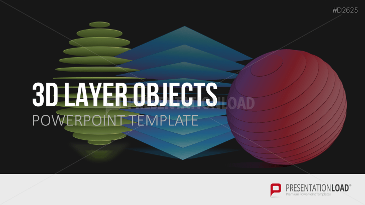 Layered Objects Powerpoint Template