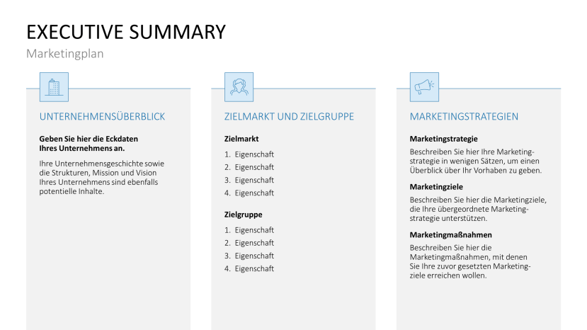 Marketingplan PowerPoint Vorlage