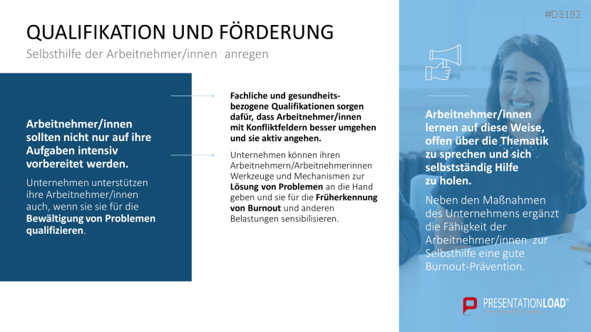 Burnout Resilienz Powerpoint Vorlage