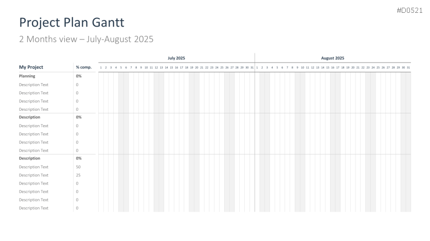 Project Timelines 2025