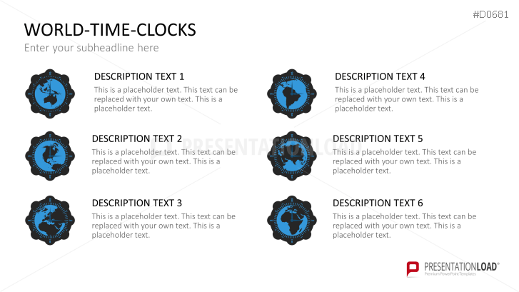 World time clocks