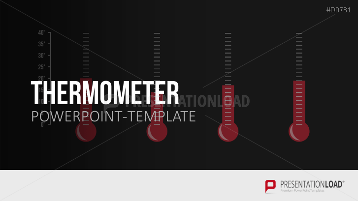 Powerpoint Thermometer Chart Template