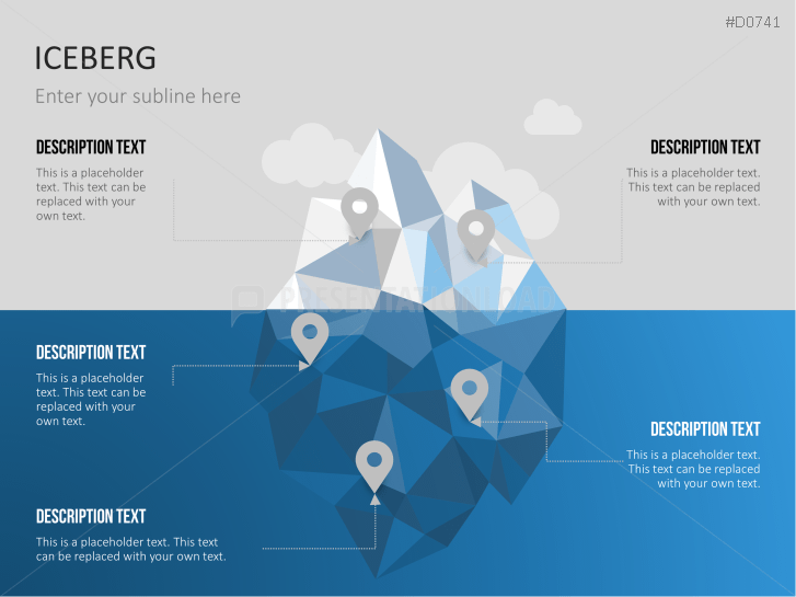 Eisberg-Diagramme | PowerPoint Vorlage | PresentationLoad