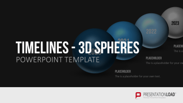 Chronologies - Sphères 3D _https://www.presentationload.fr/frises-chronologiques-spheres-3d-modele-powerpoint.html