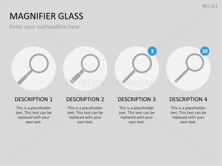 Magnifier Charts PowerPoint Templates PresentationLoad