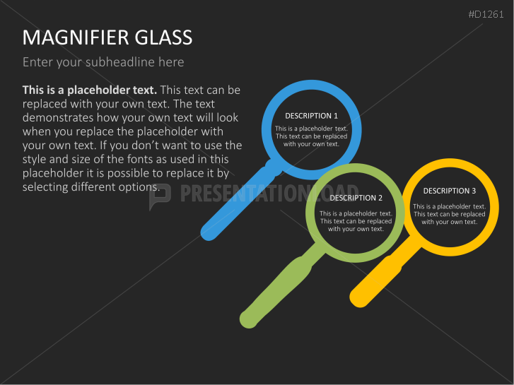 Magnifier Charts PowerPoint Templates PresentationLoad
