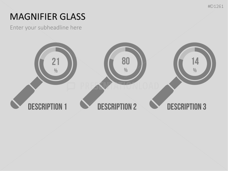 Magnifier Charts PowerPoint Templates PresentationLoad