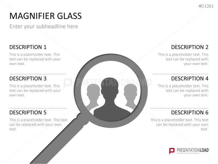 Magnifier Charts PowerPoint Templates PresentationLoad