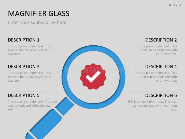 Magnifier Charts PowerPoint Templates PresentationLoad