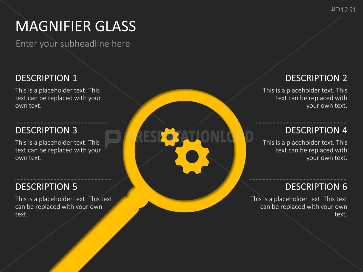 Magnifier Charts PowerPoint Templates PresentationLoad