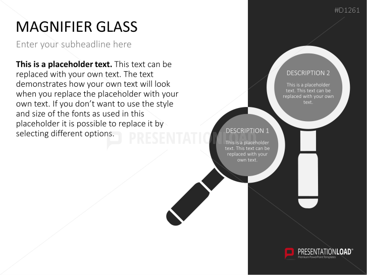 Magnifier Charts PowerPoint Templates PresentationLoad