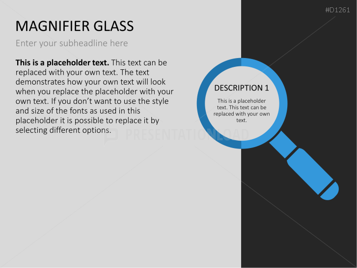 Magnifier Charts PowerPoint Templates PresentationLoad