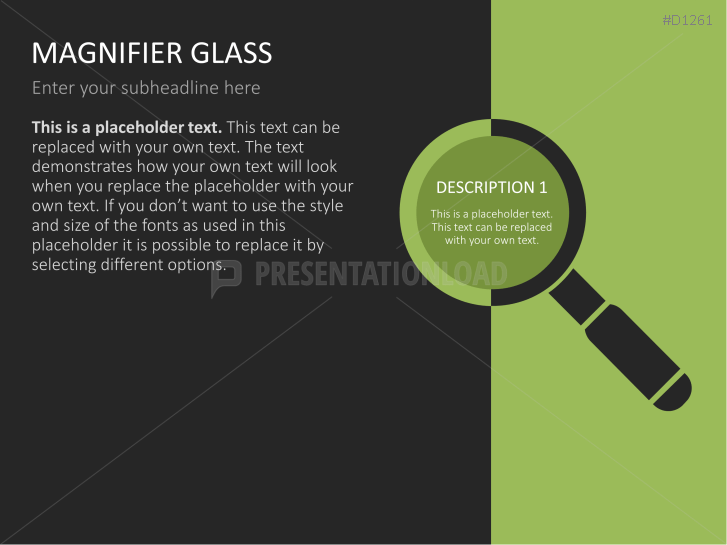 Magnifier Charts PowerPoint Templates PresentationLoad