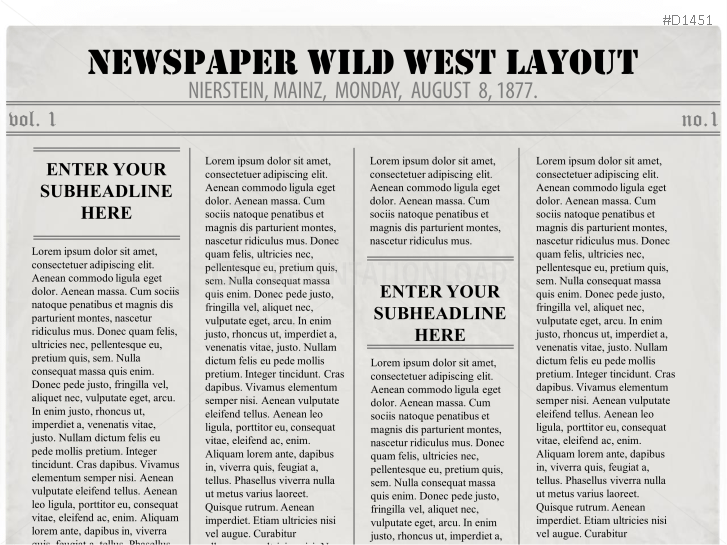 Newspaper Layouts