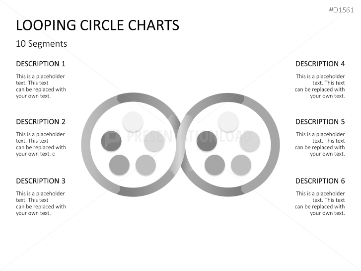 Circle Charts PowerPoint Template - Looping