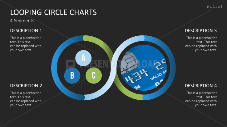 Circle Charts PowerPoint Template - Looping
