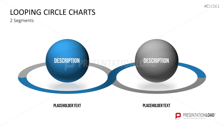 Circle Charts PowerPoint Template - Looping