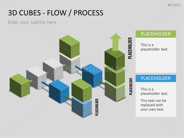 3D Cubes Flow/ Process