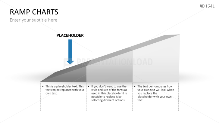 Create your timeline on PowerPoint with our ramp charts template