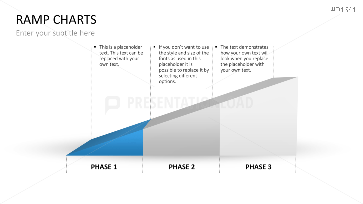 Create your timeline on PowerPoint with our ramp charts template