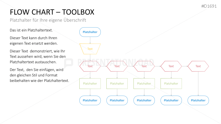 Flussdiagramme-Toolbox| PowerPoint-Vorlage