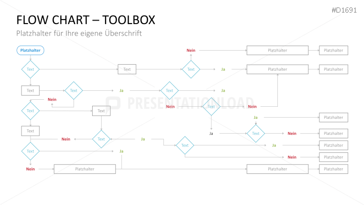 Flussdiagramme-Toolbox| PowerPoint-Vorlage