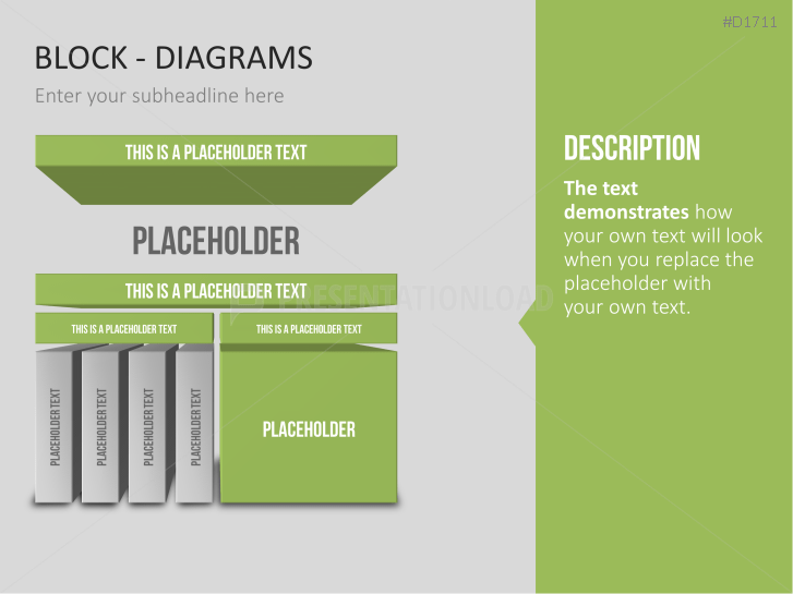 Block Diagramme Powerpoint Vorlage Presentationload