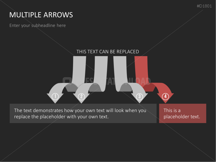 Multiple Arrows Powerpoint Template Presentationload 6412