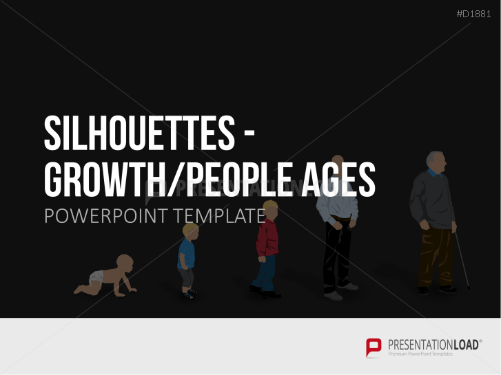 Silhouettes - Growth / People Ages