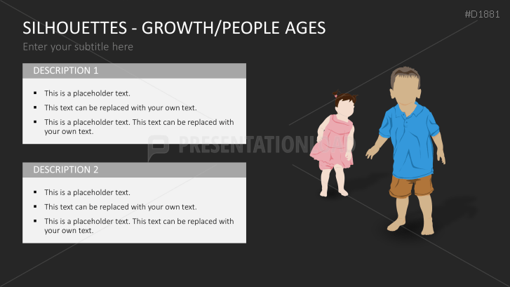Silhouettes - Growth / People Ages