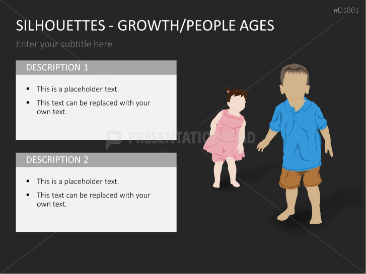 Silhouettes - Growth / People Ages