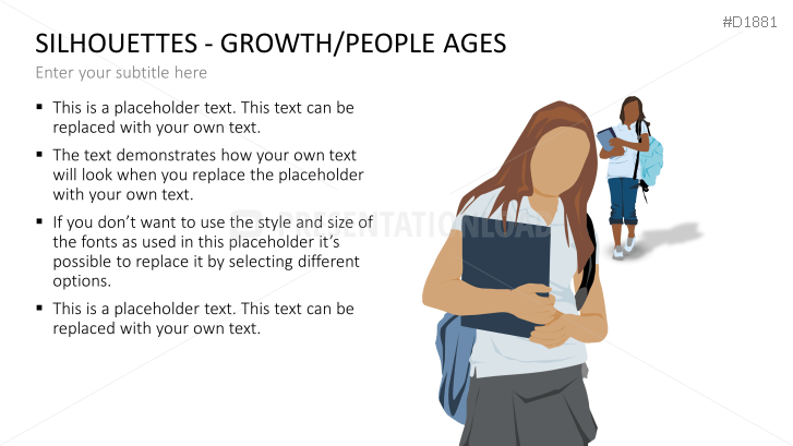 Silhouettes - Growth / People Ages
