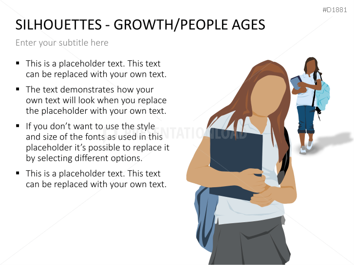 Silhouettes - Growth / People Ages