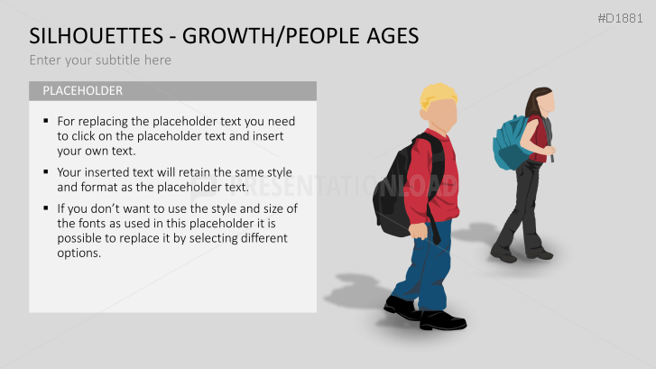 Silhouettes - Growth / People Ages