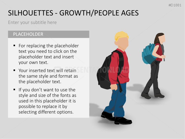 Silhouettes - Growth / People Ages