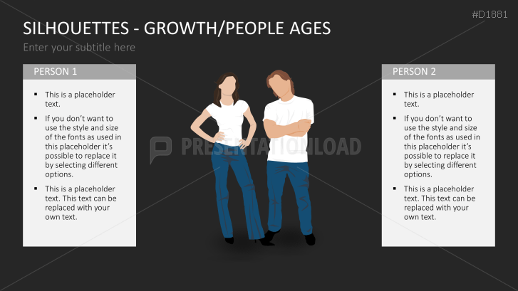 Silhouettes - Growth / People Ages