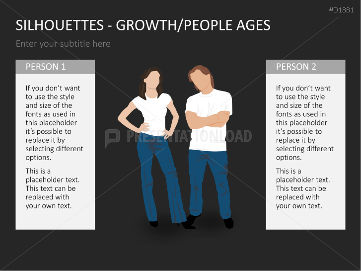 Silhouettes - Growth / People Ages