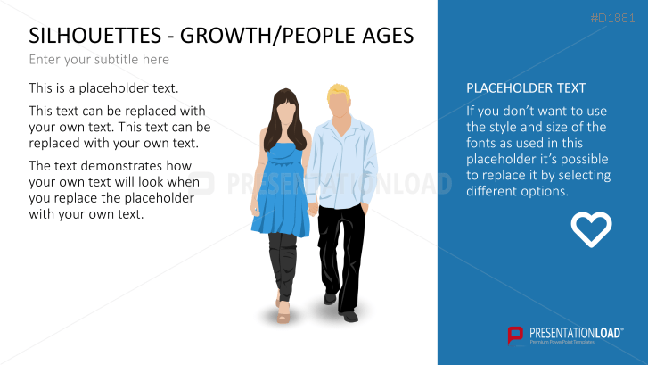Silhouettes - Growth / People Ages