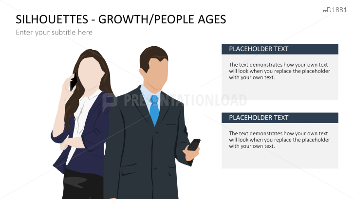 Silhouettes - Growth / People Ages