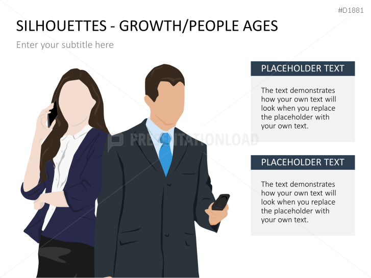 Silhouettes - Growth / People Ages