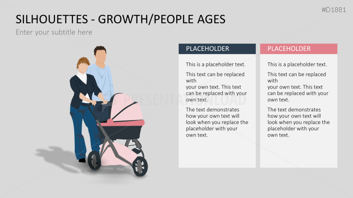 Silhouettes - Growth / People Ages