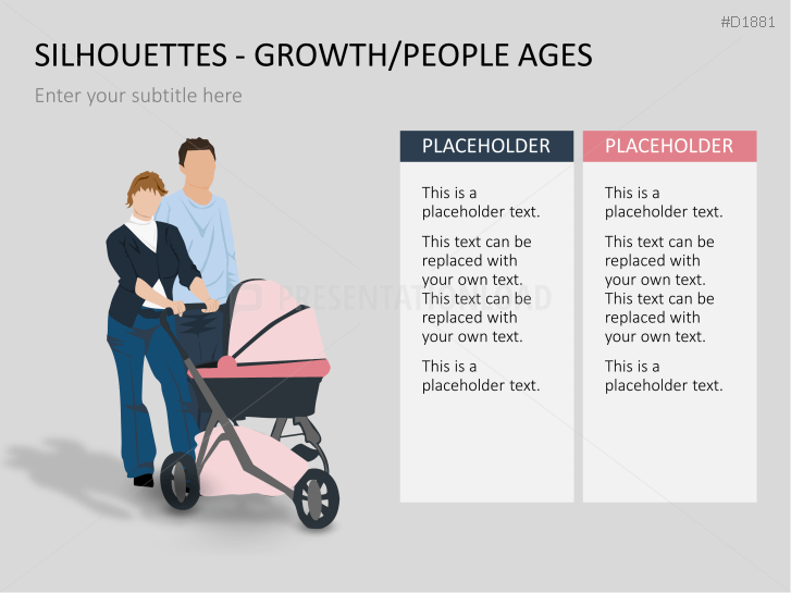 Silhouettes - Growth / People Ages