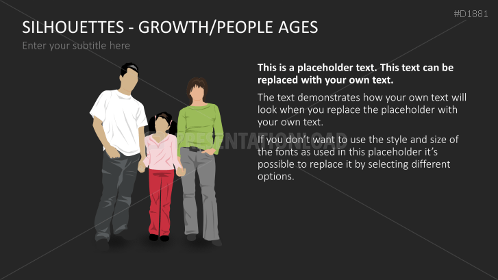 Silhouettes - Growth / People Ages