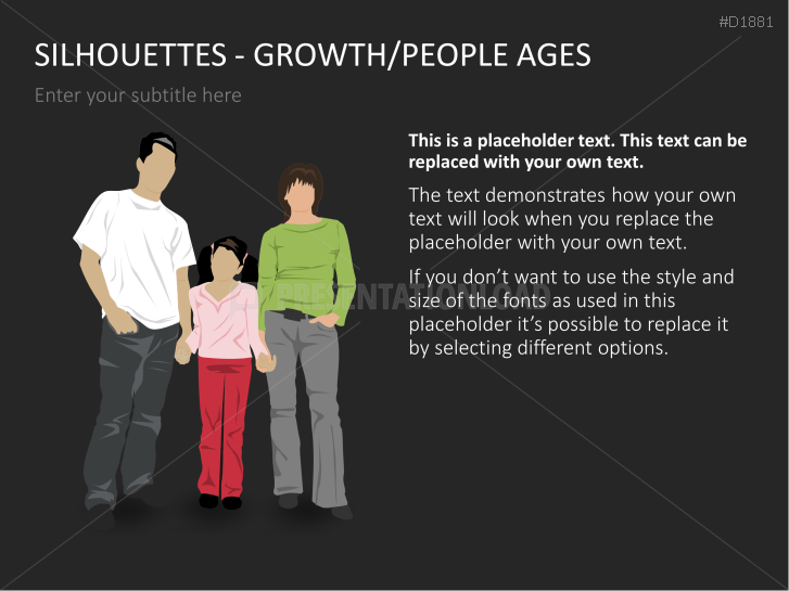 Silhouettes - Growth / People Ages