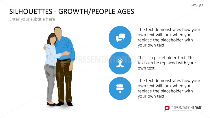 Silhouettes - Growth / People Ages