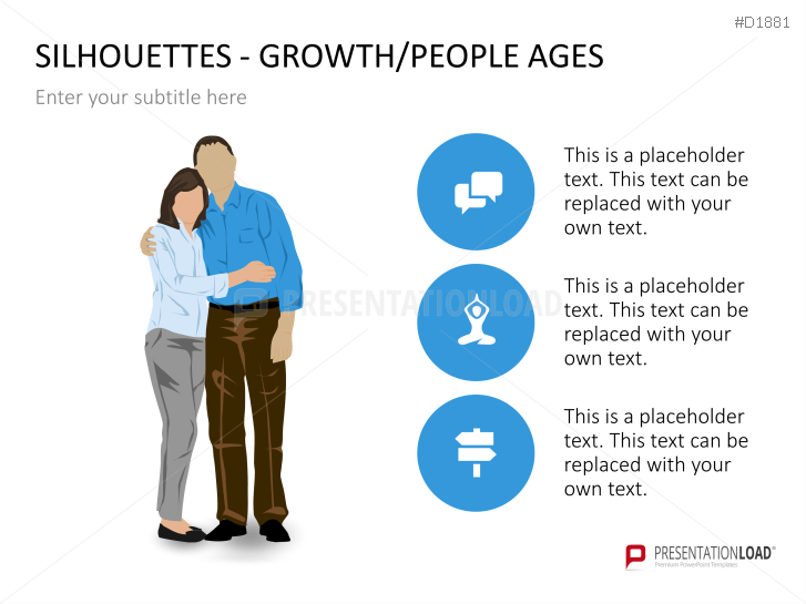 Silhouettes - Growth / People Ages