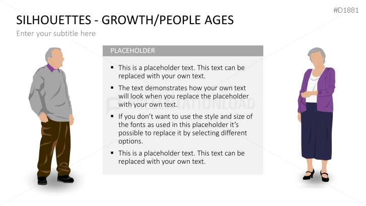 Silhouettes - Growth / People Ages