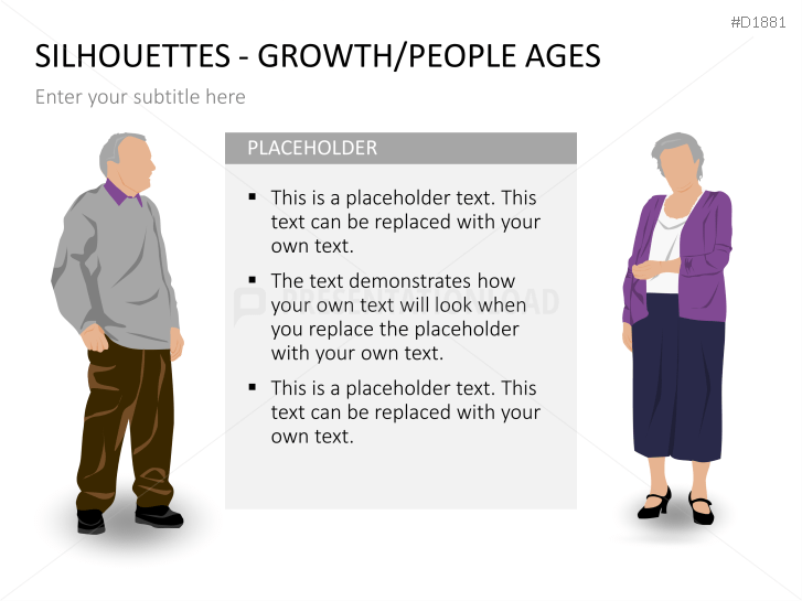 Silhouettes - Growth / People Ages